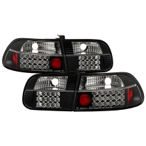 Honda Civic 92-95 3DR LED Bakljus - Svarta Spyder Auto